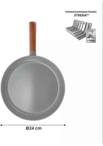 Neoflam Fika Alüminyum Döküm Tava 24CM Gri D-NEOG124 modelleri