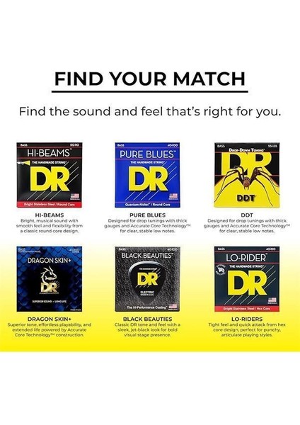 Ngb5-45 Kaplamalı Nikel Bas Telleri Orta Boy