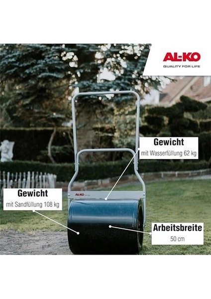 Al-Ko GW50 Bahçe Silindiri Gw 50, 50 cm Çalışma Genişliği, Kum Dolgulu Ağırlık 120 kg Veya Su ile 72 fiyatları