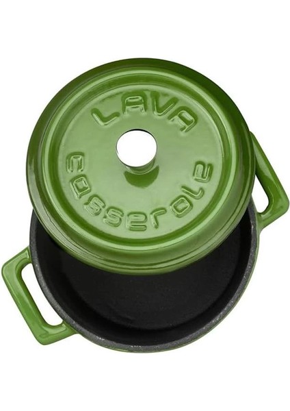 Metal Döküm Mini Tencere, 10 Cm, 0.35 L Hacim, Yeşil modelleri