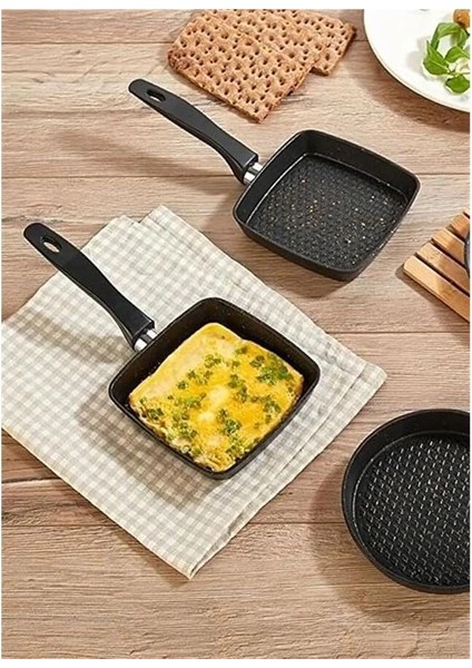 Mini Granit Sos Tavası, Uzak Doğu Omlet ve Sos Hazırlama Tavası, Yapışmaz ve Dayanıklı modelleri