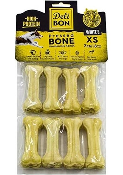 Delibon Gerçek Deriden Pres Kemik, 7 CMX8PCS., Beyaz fiyatları