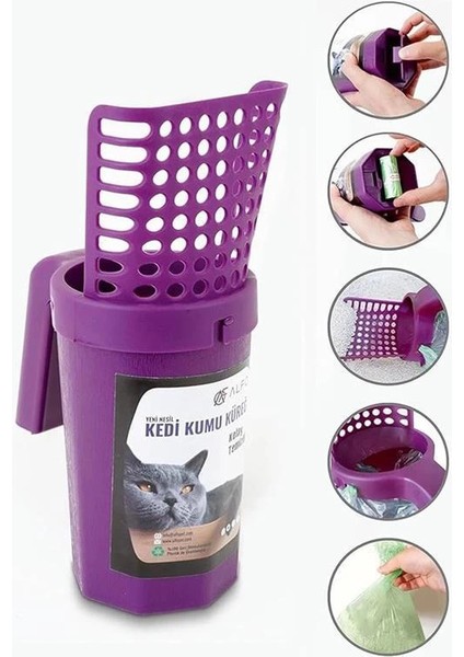 Hazneli Kedi Kumu Küreği Rulo Çöp Poşeti, Çöp Poşeti Hazneli Kedi Kumu indirimleri