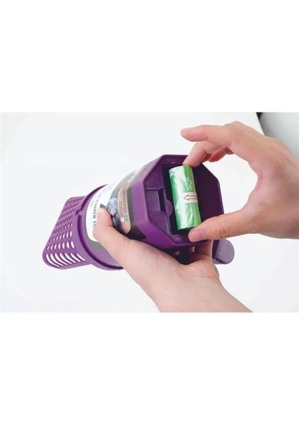 Hazneli Kedi Kumu Küreği Rulo Çöp Poşeti, Çöp Poşeti Hazneli Kedi Kumu