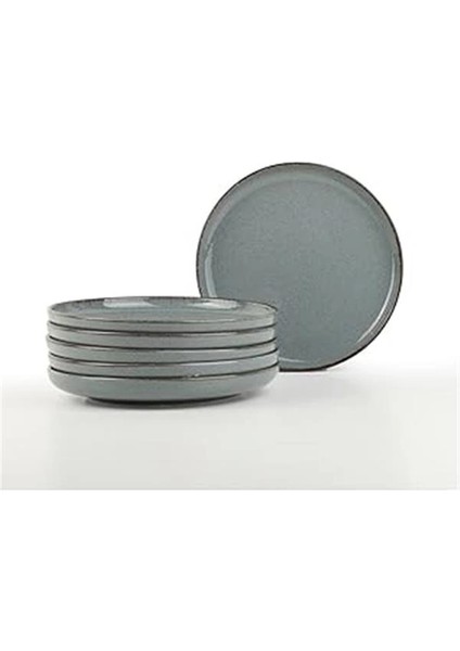 Moderna 6 Parça 19 cm Pasta Tabağı Mavi