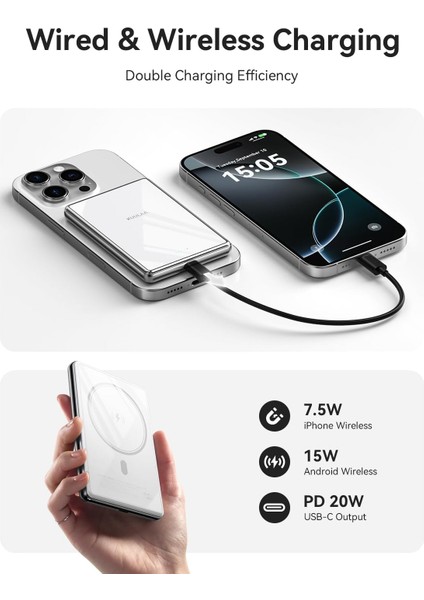 10000MAH Magsafe Power Bank Ultra Ince 0,53'' Manyetik Kablosuz fiyatları