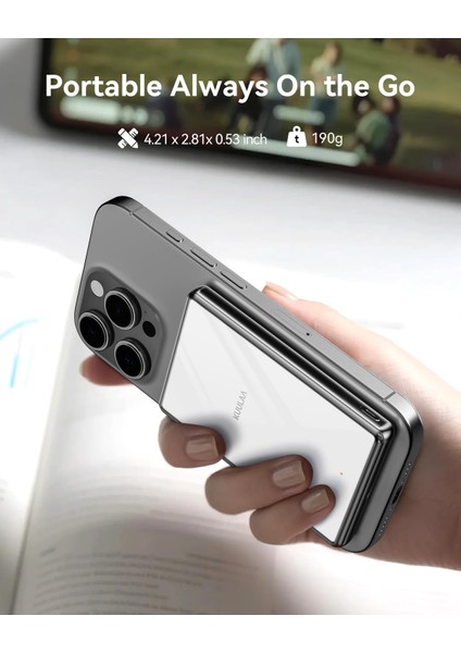 10000MAH Magsafe Power Bank Ultra Ince 0,53'' Manyetik Kablosuz fırsatları