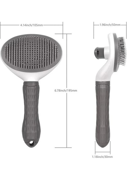 Kedi Köpek Tarağı Otomatik Temizlenen Tuşlu Evcil Hayvan Fırçası Kedi Köpek Tüy Kıl Toplama Tarağı fırsatları