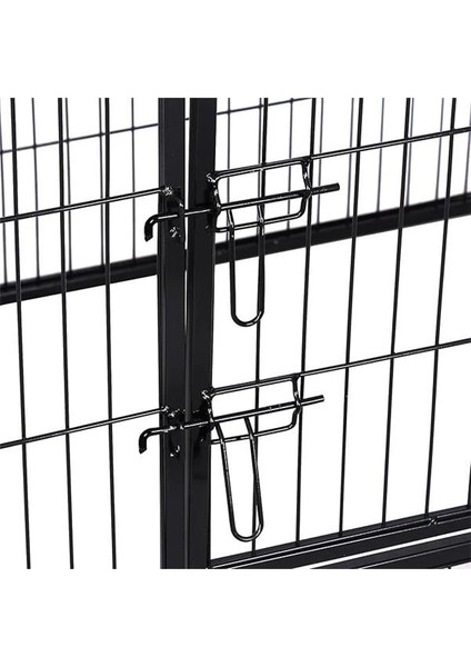 Evcil Hayvanlar Için Muhafaza, Köpek Yavrusu Çıkışı, Taşınabilir, 122 x 80 x 70 Cm, Siyah indirimleri