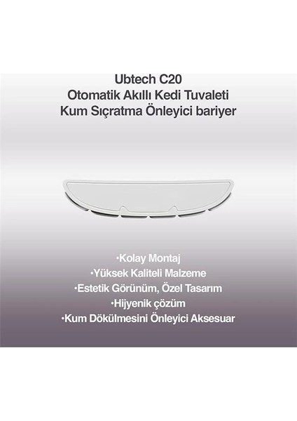 C20 Otomatik Akıllı Kedi Tuvaleti Için Aparat/buffle, Kum Sıçratma Önleyici Aparat/buffle modelleri