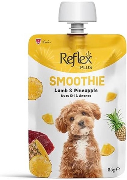 Plus Smoothie Kuzu Etli ve Ananaslı Yetişkin Köpek Sıvı Ödül Maması 85 gr fiyatları