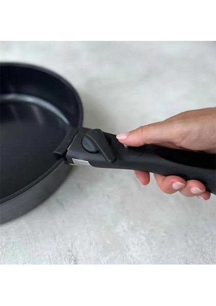 Midas Siyah Tava ve Tencere Çıkarılabilir Tutma Sapı