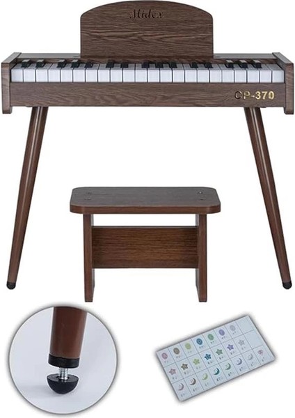 CP-370C Ahşap Çocuk Piyanosu Pilli 37 Tuşlu Gerçek Piyano Tuşları fiyatları