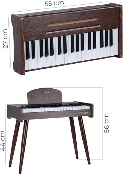CP-370C Ahşap Çocuk Piyanosu Pilli 37 Tuşlu Gerçek Piyano Tuşları fırsatları