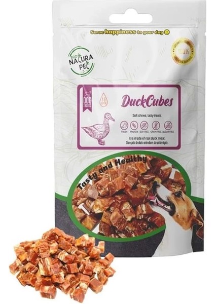Duck Cubes Yumuşak Ördekli Küp Köpek Ödülü 100 gr