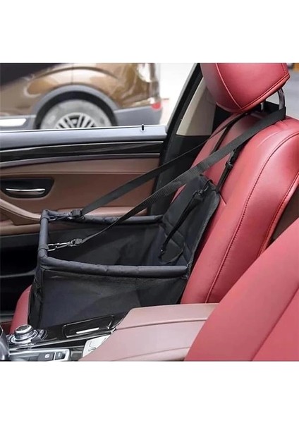 Araç Oto Ön Koltuk Evcil Hayvan Kedi ve Köpek Seyahat Taşıma Çantası Puseti Koltuk Koruyucu Çanta –