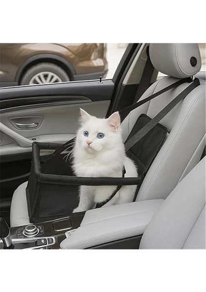 Araç Oto Ön Koltuk Evcil Hayvan Kedi ve Köpek Seyahat Taşıma Çantası Puseti Koltuk Koruyucu Çanta –
