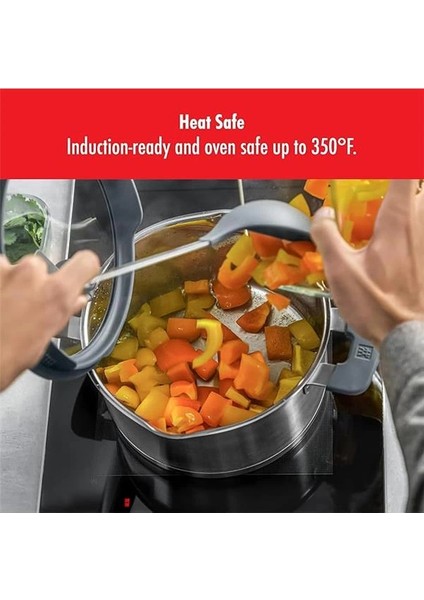 Basitleştirilmiş Paslanmaz Çelik Tencere Seti, 5 Parça, Kapakta Entegre Elekli, Indüksiyon fırsatları