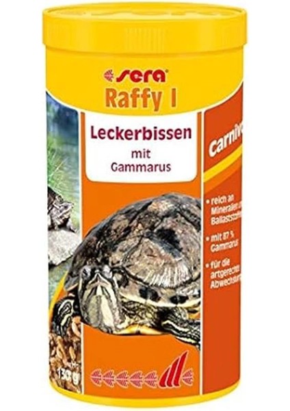 Raffy I Gammarus Karışımı 1000 ml 130 gr Kaplumbağa Yemi fırsatları