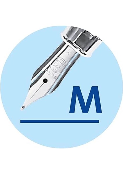 Jazz Elegance Dolma Kalem, Orta Uç, Mavi Mürekkep Dolumu Dahil, Metal, Beyaz, Kutulu, 1 Adet fırsatları