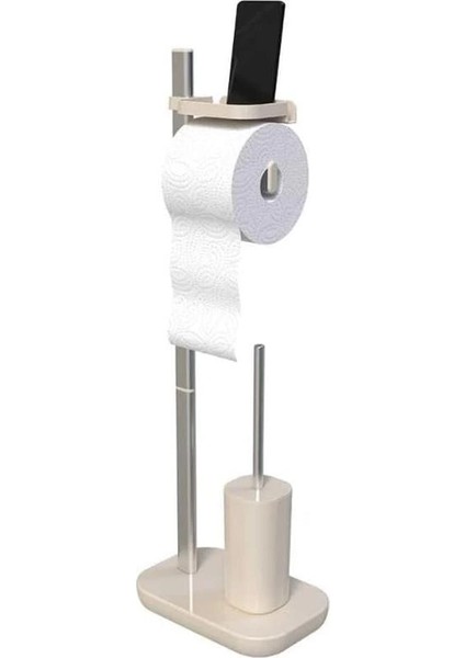 Suı Tuvalet Kağıtlık Tuvalet Fırçalı-Bej M-E75T-09