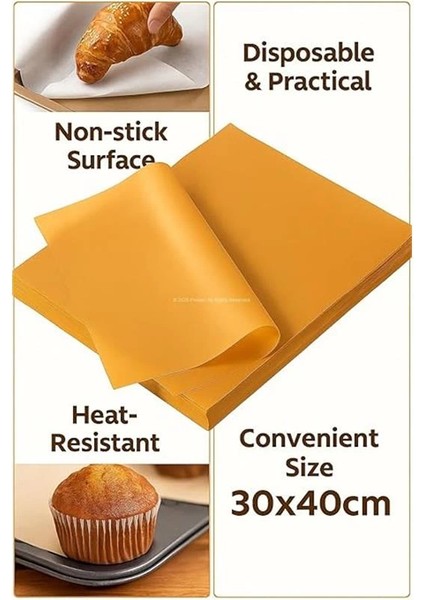 Fırınlanabilir Kendinden Yağlı Pişirme Kağıdı 30X40 cm – Tek Kullanımlık Pratik Fırın modelleri