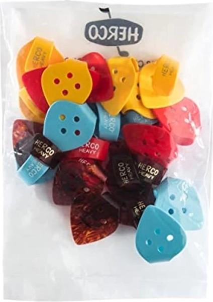 Jım Dunlop HE113 Düz Thumbpicks, Ağır, 24/çanta modelleri