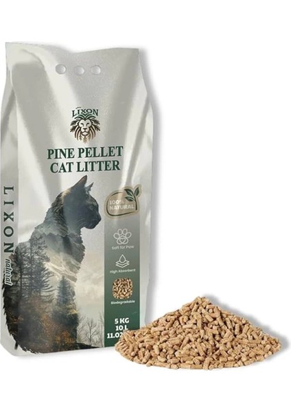 Doğal Çam Peleti Kedi Kumu 5 kg (10L) Yavru/yetişkin Kediler ve Kemirgen Hayvanlar