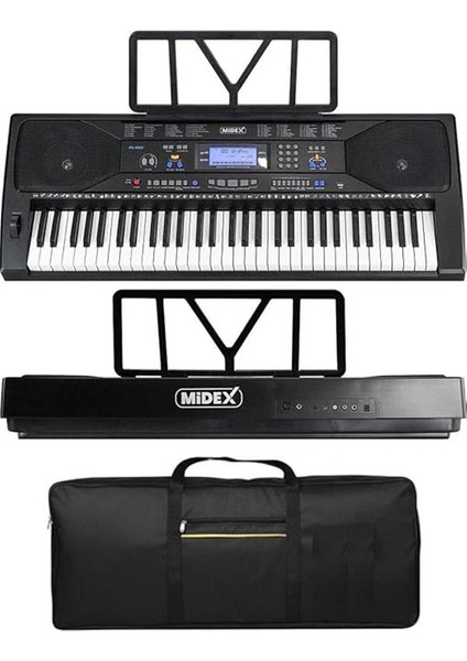 PS-4500 Tuş Hassasiyetli 61 Tuşlu Org Dijital LCD Ekran USB Mp3 Çanta Notalık Adaptör Dahil fiyatları