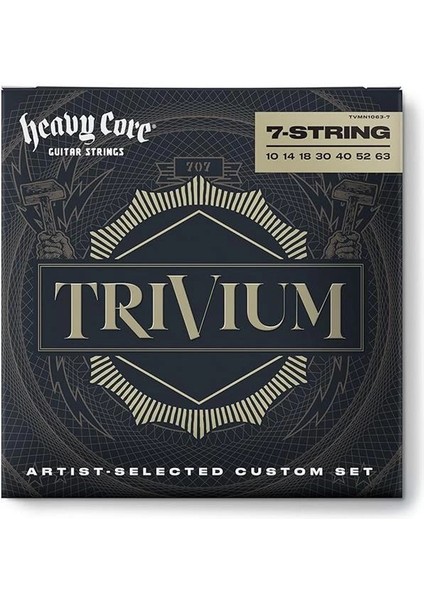 TVMN1063-7 Trivium El Nkl 7/set Elektro Gitar Teli (10/63)