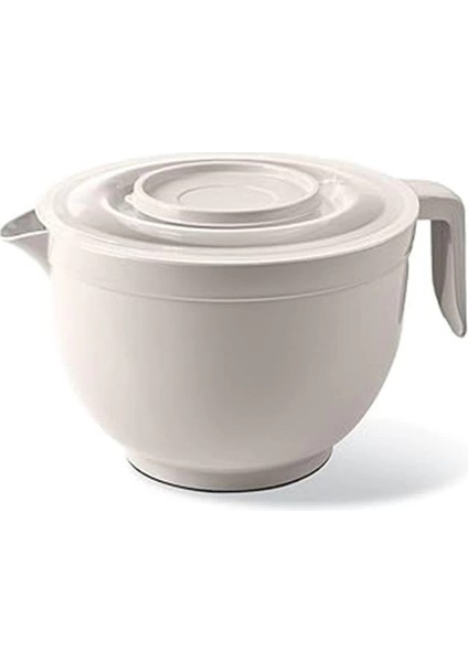 Karıştırma Kabı & Mikser Kase Kapaklı Mikser Kase 3 Litre Çırpma Kabı Krem