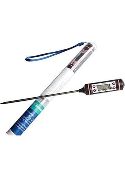 Siyah Renk Dijital Gıda Yemek Termometresi Yemek Isı Ölçer