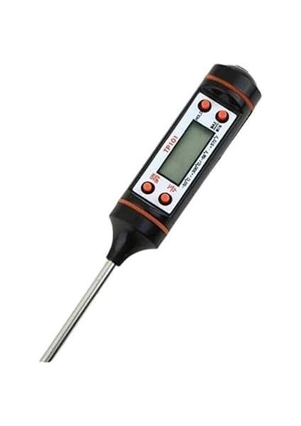 Siyah Renk Dijital Gıda Yemek Termometresi Yemek Isı Ölçer fiyatları