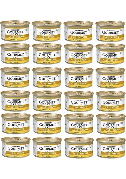 Gold Kıyılmış Tavuklu Yaş Kedi Maması 85 gr x 24 Adet