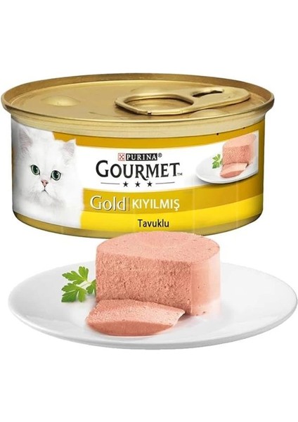 Gold Kıyılmış Tavuklu Yaş Kedi Maması 85 gr x 24 Adet modelleri
