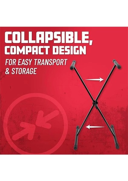 GFW-KEY-1000X | Standart x Tarzı Klavye Standı (Yükleme Kapasitesi: 45KG) fiyatları