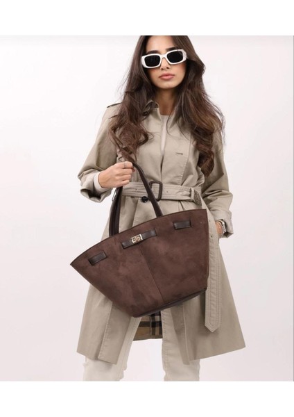 casual günlük şık el kol omuz çantası nubuk yumuşak hafif el çantası