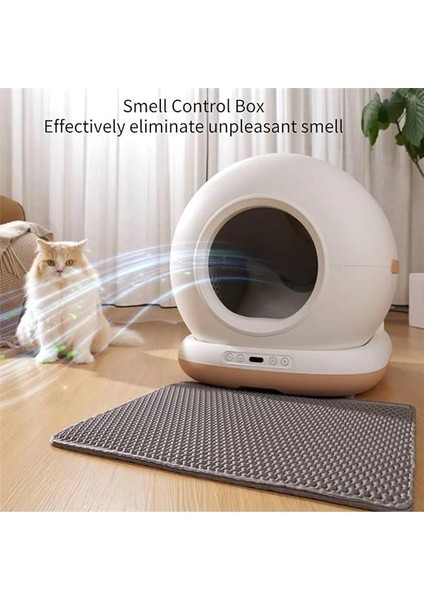 CB001 Akıllı Otomatik Kedi Tuvaleti, App ile Uzaktan Kontrol, 75LT Hazne, 7lt Çöp Haznesi indirimleri