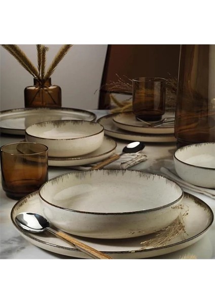 Moderna 12 Parça 4 Kişilik Yemek Takımı Tarçın