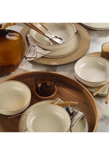 Moderna 12 Parça 4 Kişilik Yemek Takımı Tarçın modelleri