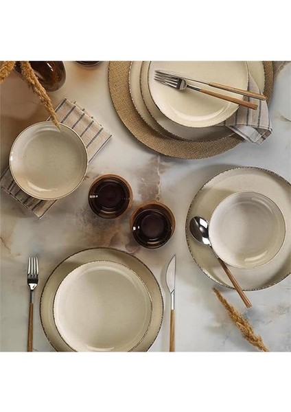 Moderna 12 Parça 4 Kişilik Yemek Takımı Tarçın fırsatları