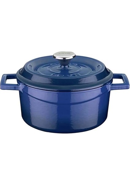 Döküm Yuvarlak Tencere, Trendy, 16CM, Mavi