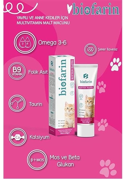 Kitten Paste 100 gr Yavru ve Anne Kedi Bağışıklık Kas Gelişimi Destekleyici Multivitamin fiyatları