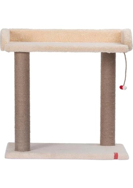 Platform Oturaklı Melody Model Kedi Tırmalaması (Krem)