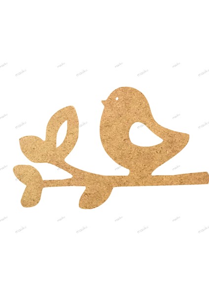 10'lu Paket Ahşap Duvar Dekoru - ST_0088 - 8 x 5 cm