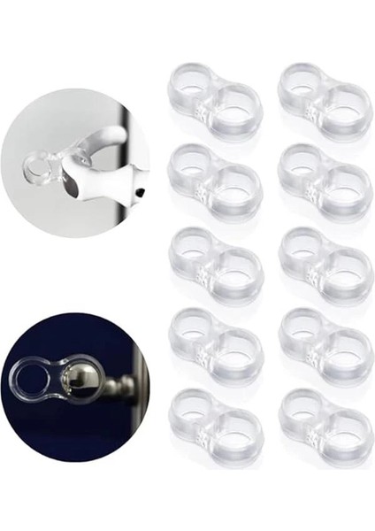 Plastik Kapı Kolu Stoperi, Kapı Arkası Duvar Koruyucu Tampon, Silikon Durdurucu, Pencere Kolu