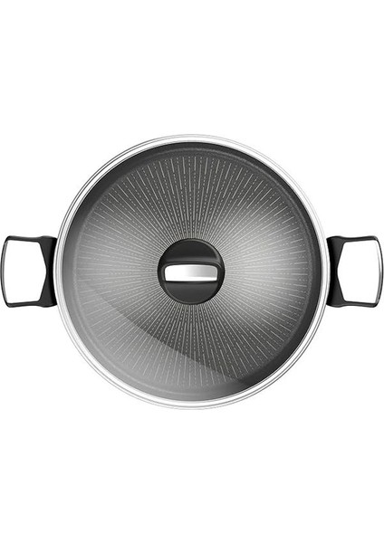 Titanyum 6x Unlimitedone 28 cm Indüksiyon Tabanlı Kısa Tencere - 2100119618