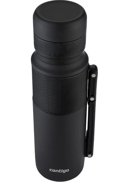 Thermal Bardaklı Çelik Termos 1.2l Siyah fırsatları