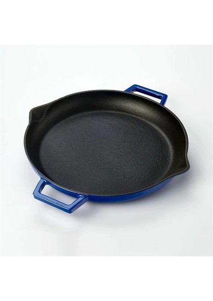 Metal Döküm Kızartma Tavası, Metal Kulplu, 26 Cm, Mavi fırsatları
