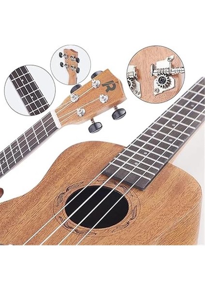 Rennes Rd-24 Concert Ukulele (Çanta Tuner Askı Metod Pena) indirimleri